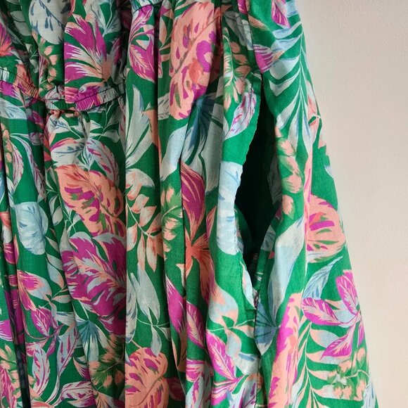 Terra & Sky Off The Shoulder Dress - Tropical Summer Orchid Bloom - Picture 8 of 9